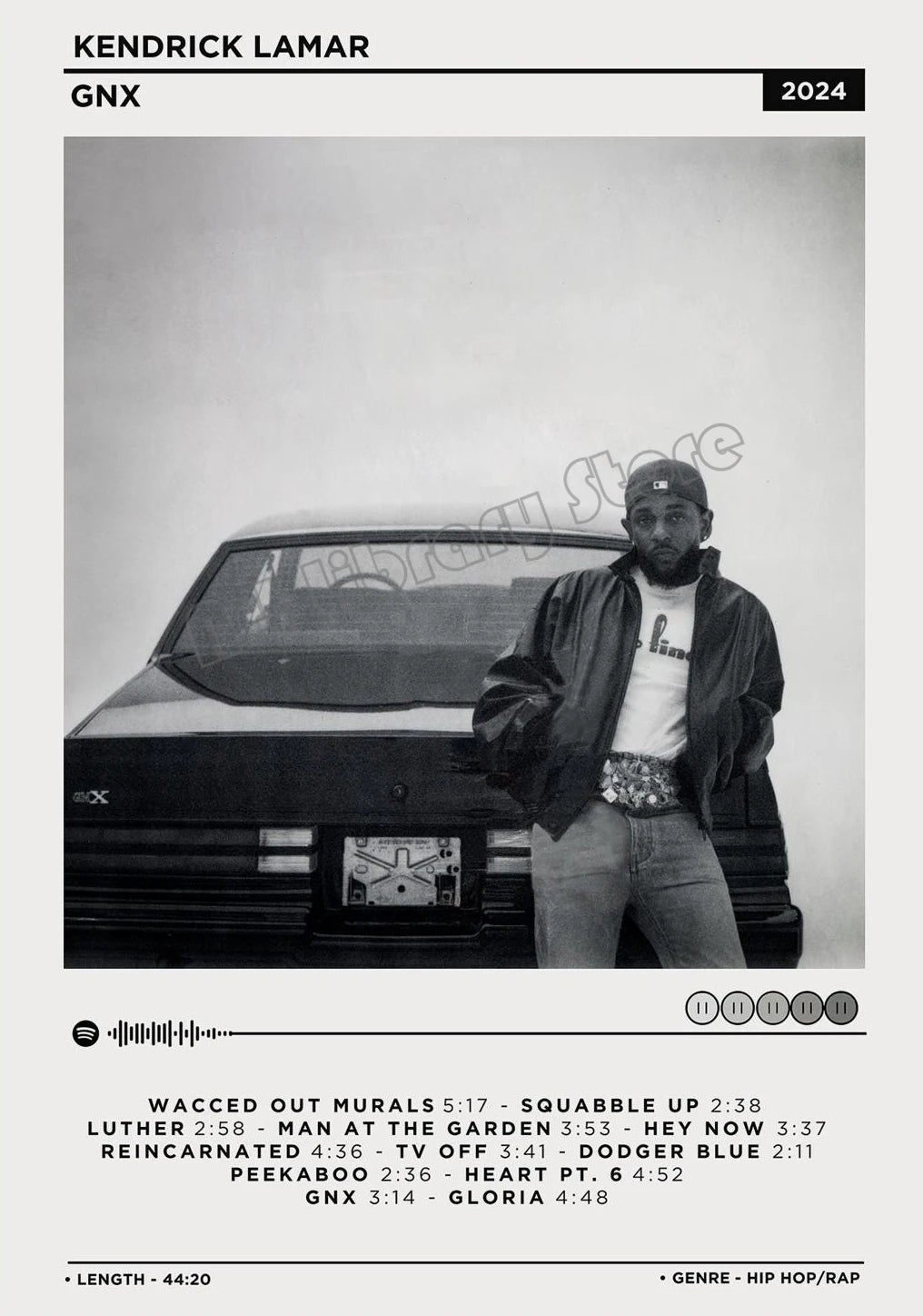 Kendrick Lamar GNX Album Poster Collection