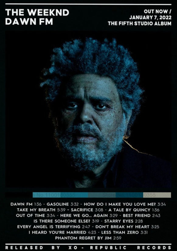 Dawn FM - The Weeknd Album Canvas Poster